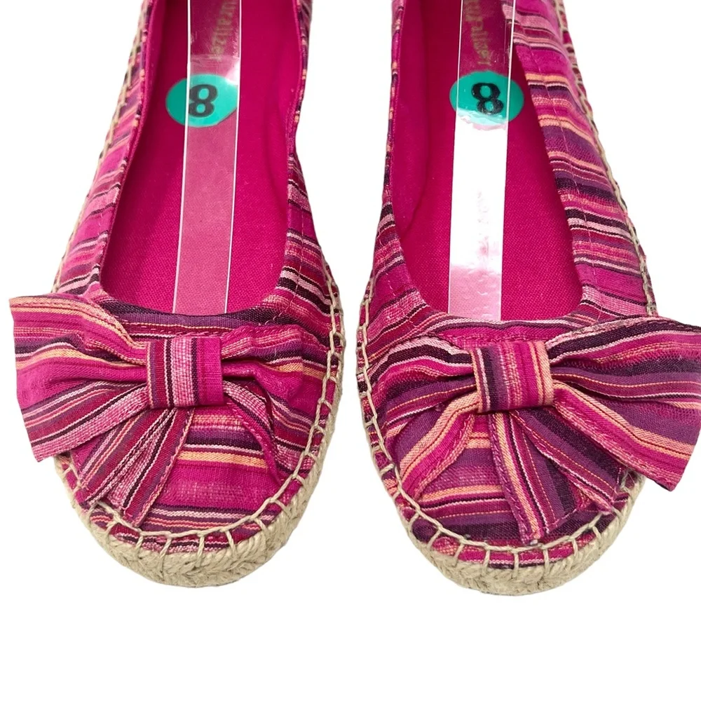 Naturalizer women's Magenta fabric espadrille flats size 8 NWOT